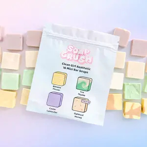 Soap Crush: Clean Girl Aesthetic Mini Soap Collection (16 Handmade Bar Soaps)