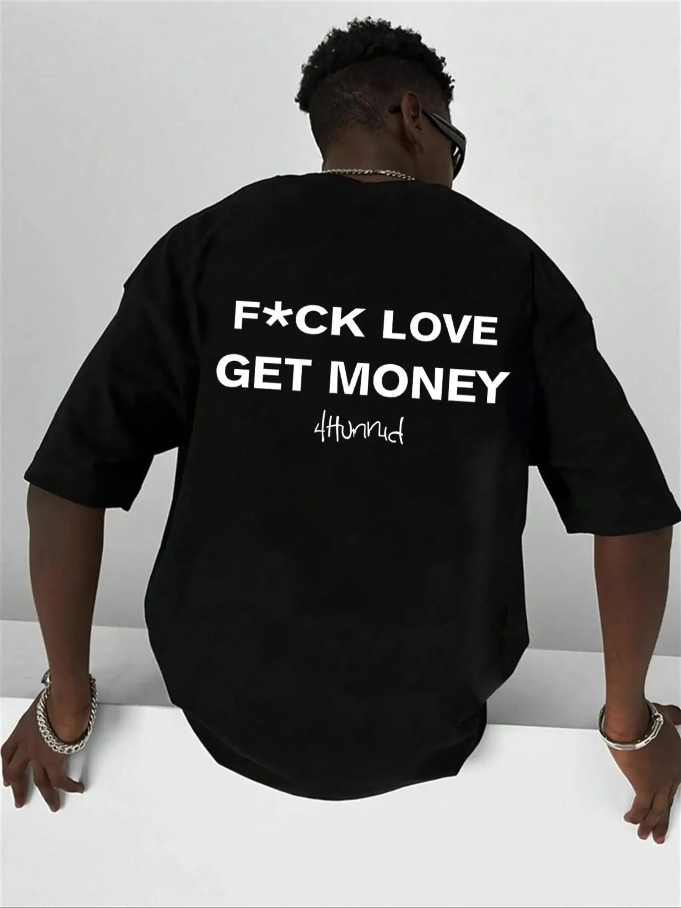 Men's Regular Fit Letter Print Drop Shoulder Tee, Summer Clothes Casual Fashion Soft Comfortable Round Neck Half Sleeve T-shirt For Summer, Men's Top