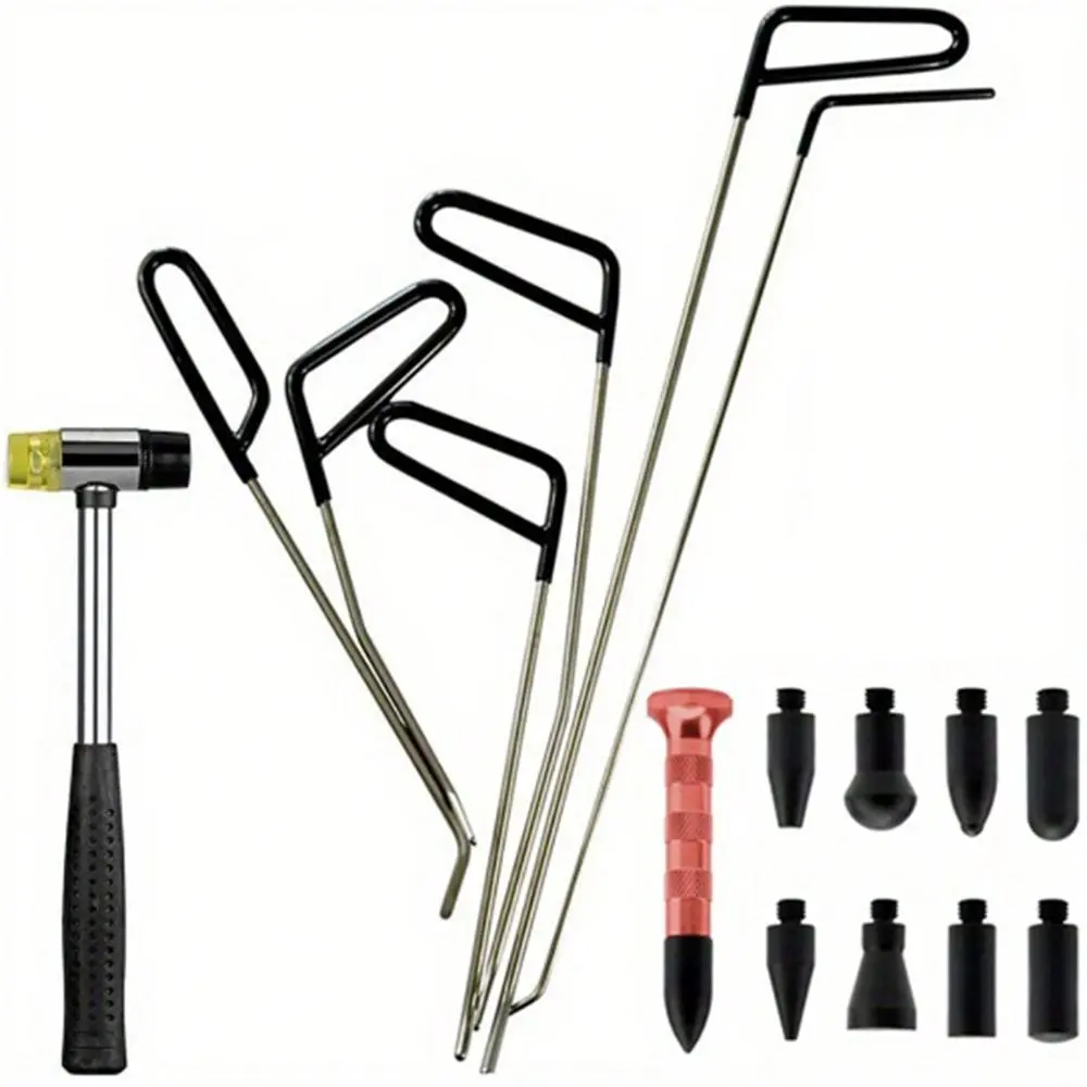 Besper Car Repair Tool Hook Rod, Car Repair Tool Door Dent Repair Push Hook Set, Professional Car Body Repair Tool