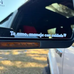 Te amo maneja con cuidado Decal Waterproof Long Lasting Premium Vinyl Car Window Dashboard Mirror Sticker Perfect Gift for Loved Ones Red White Black