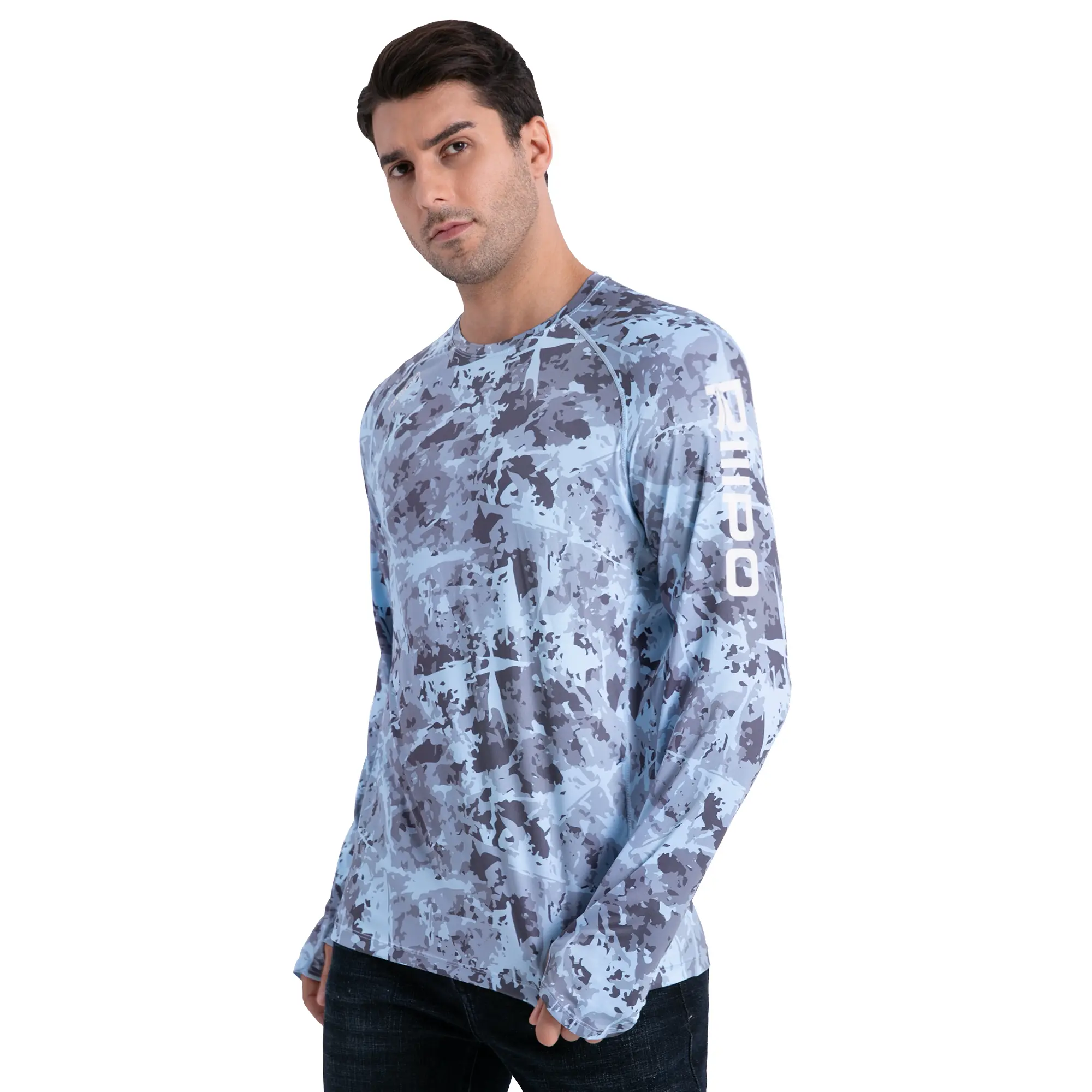 Sky Blue - Ice Crack - Full Print