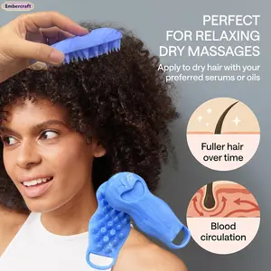 Factory shampoo artifact high temperature resistant deep cleaning silicone cleaning comb hair care anti hair loss massage brush wholesale