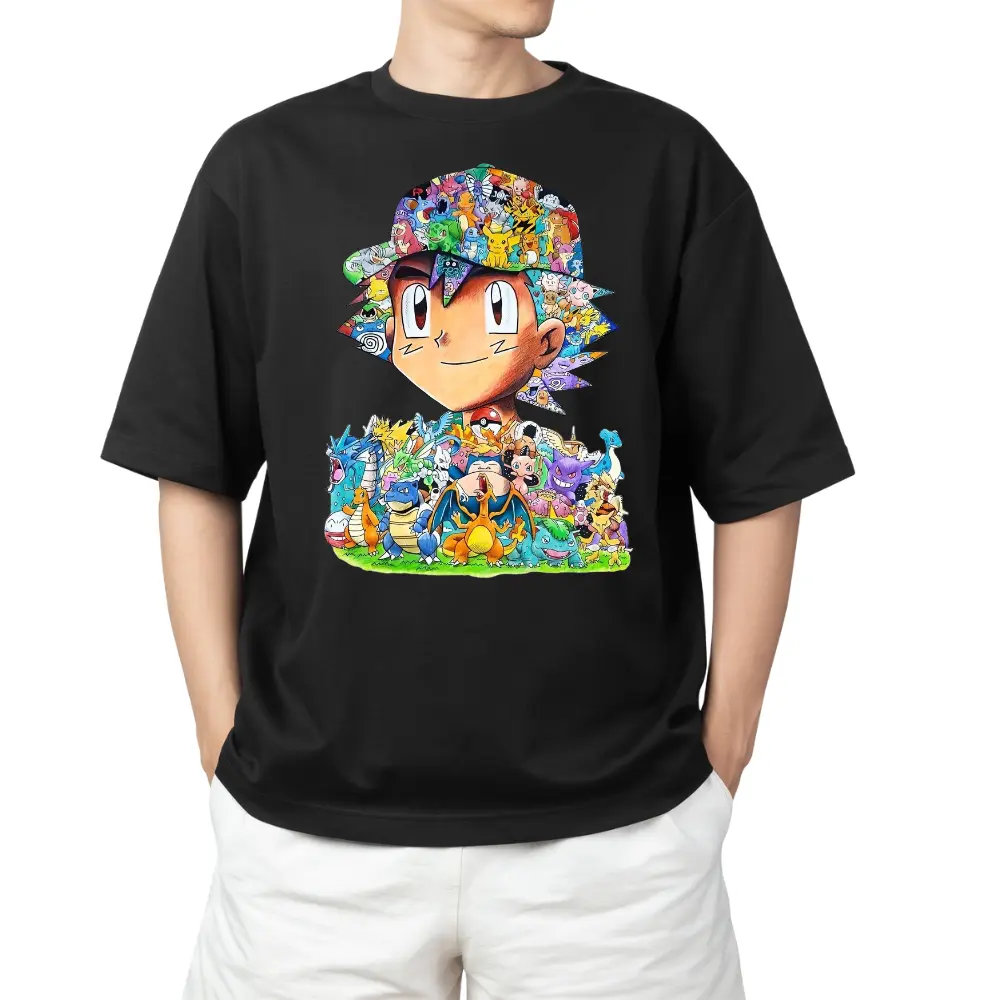 Pokemon Shirt, Anime T-Shirt, Satoshi Shirt, Shirt For Men and
