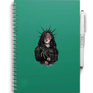 Hooded Soldier Fortune Dice Sticker,  Dark Tactical Gothic Art Lucky Dice Aesthetic Laptop Decal