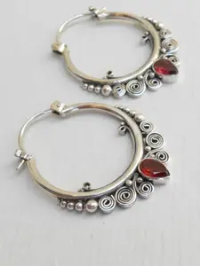 Women's Elegant Rhinestone Decorated Hoop Earrings, Trendy Exquisite Hoop Earrings, Gorgeous Jewelry As Birthday Gift for Girlfriend, Statement Earrings
