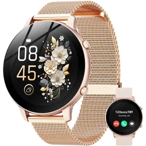 Multifunctional Smartwatch, Full Touch Display, Fitness Tracker, Bluetooth Calling, Sleep Tracking, Calorie Burn Calculation, Pedometer, Rechargeable Battery, Watch for iPhone & Android