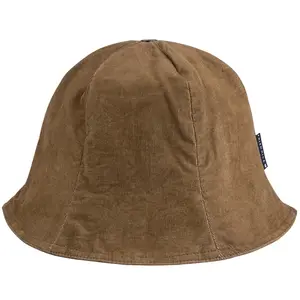 FRIED RICE Corduroy Lampshade Hat - Brown