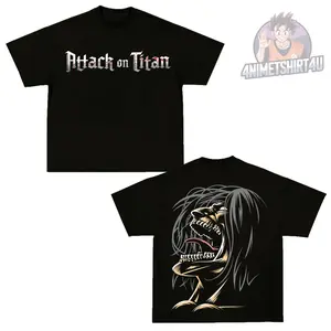 Limited Edition Eren Founding Titan’s Wrath Attack on Titan Graphic Tee - Lightweight Cotton Oversized T-Shirt for Men Menswear Top