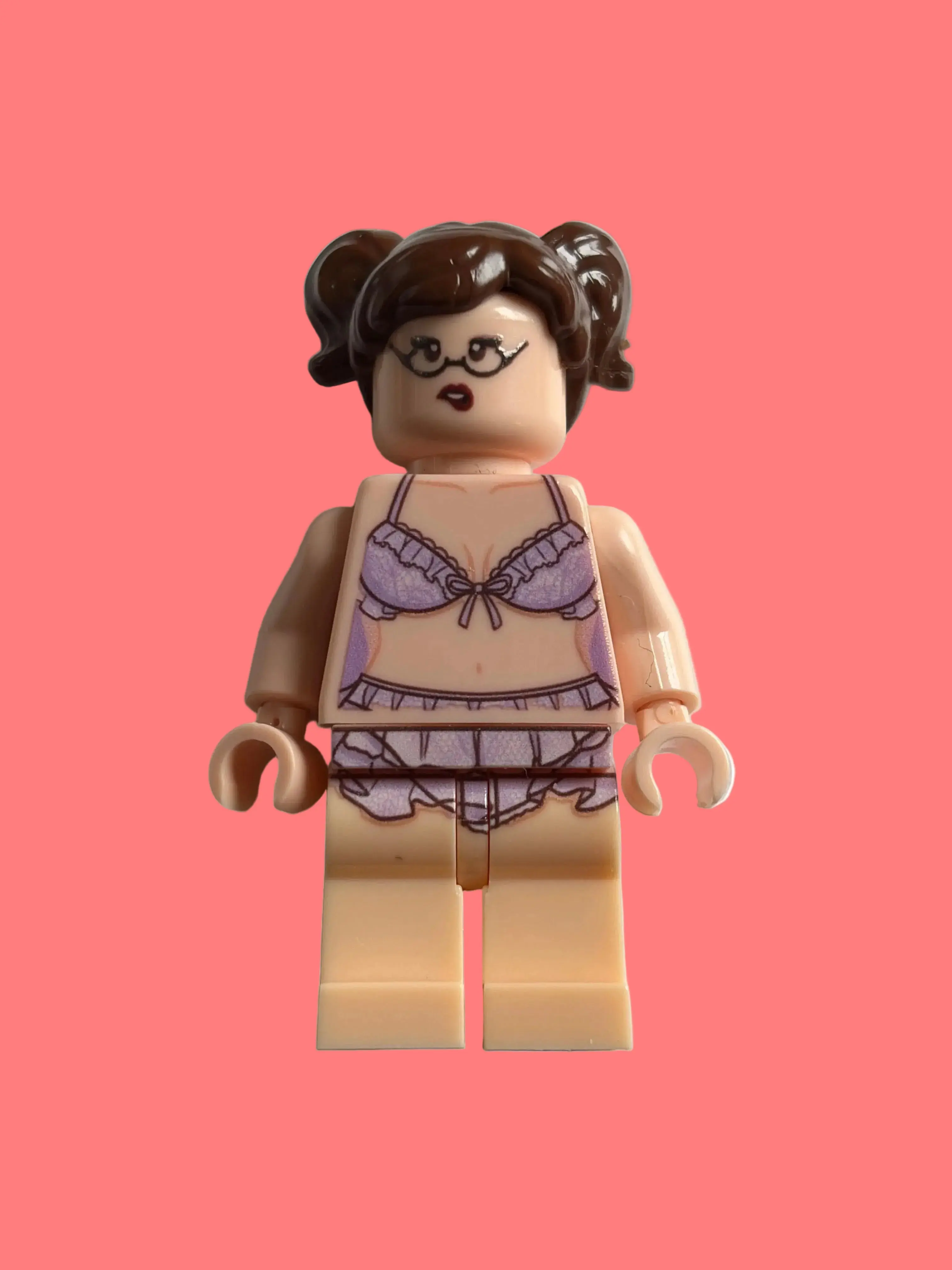 Custom made Anna Banana minifigure doll uv printed doll collectible