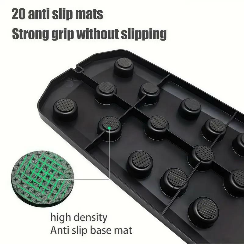 5-in-1 Push Up Board Training Set Portable Home Gym Equipment for Chest & Full-Body Strength Training Foldable Pushup Board with Resistance Bands for Men Women Fitness Addicts