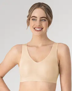 Hanes Women's Invisible Embrace Pullover Bralette Moisture Wicking Bra Comfortable Fit Everyday Support Breathable Mhw561