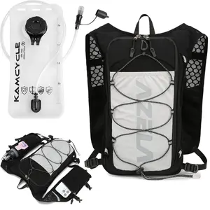 Running Vest with 2L Hydration Bladder, 5L Hydration Backpack, Lightweight for Men Women, Ideal for Marathon, Trail, Cycling, Hiking, Jogging