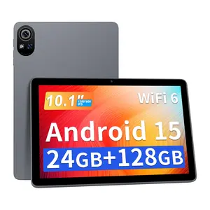10.1 Inch Android 15 Tablet PC, 24gb (6gb + 18gb Expansion) RAM, 128GB ROM Storage, Quad-Core Processor, Dual Camera Design