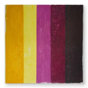 212 MAIN 32x32 In. Reflective Aluminium Wall Art - Contemporary Vibrant Orange Minimalist Live Stripes Metal Print, Modern Abstract Art for Room, Artistic Home Decor Decoration