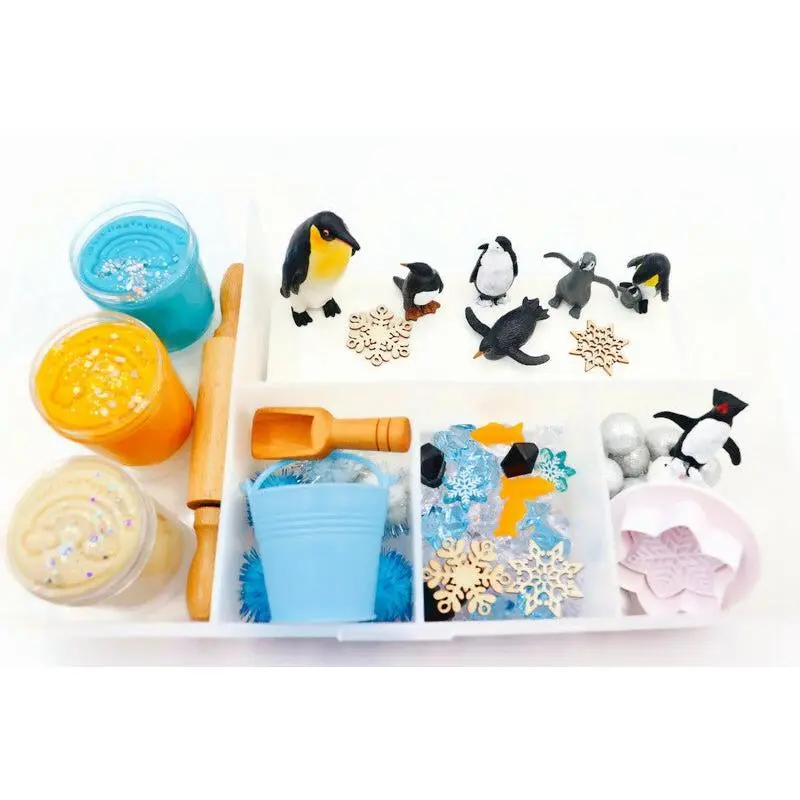 Penguin Winter Play Dough Kit