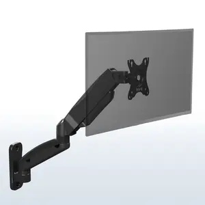 Pneumatic Arm Single Monitor Wall Mount - Up to 32" Screens