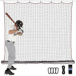 Baseball & Softball Backstop Nets, Heavy Duty  Practice Nets,  Netting Barrier,DIY Ball Net,Hitting Net for Baseball, Hockey, Soccer, LAX and