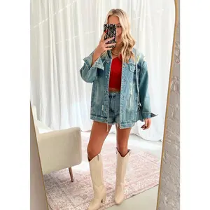 Marnie Distressed Denim Jacket
