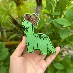 Dinosaur Cowboy Car Freshie