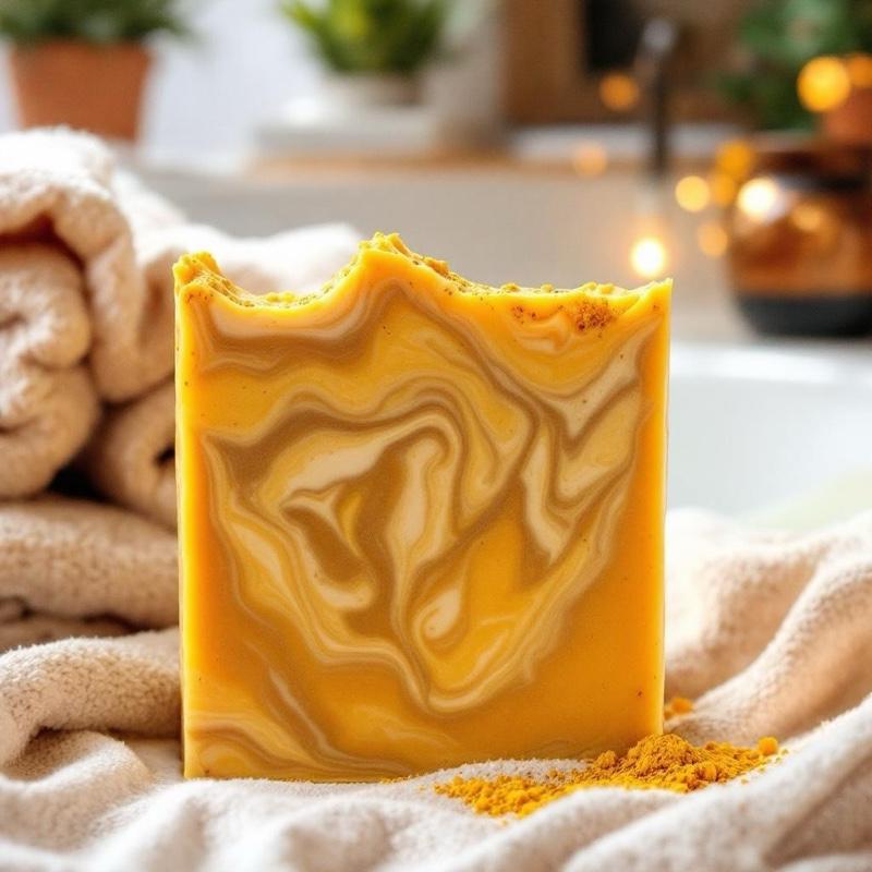 Pursuit By Brittany Ashley Turmeric, Kojic Acid and Seamoss Facial SkincareDark Spot Remover 5lb Soap Loaf Acne Brightening Discoloration Gentle