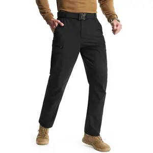 Men's Hiking Pants with 8 Pockets Lightweight Stretch Cargo Work Pants Quick Dry Water Resistant Travel Outdoor