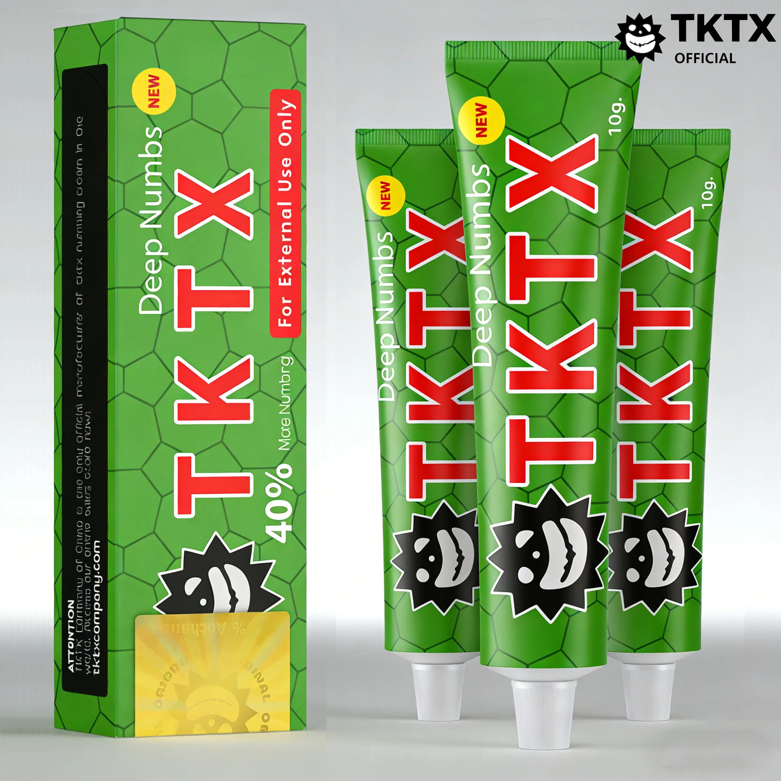 TKTX Numbing Cream (3 Pack) - For Tattoos -Tattoos Painless Procedure Strong 10g TKTX Numbing Cream (3 Pack) - For Tattoos -Tattoos Painless Procedure Strong 10g