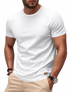 Men's Classic Summer Short Sleeve Shirt, Lightweight Loose Fit Casual Top, Quick-Dry Trendy Design, Available Now