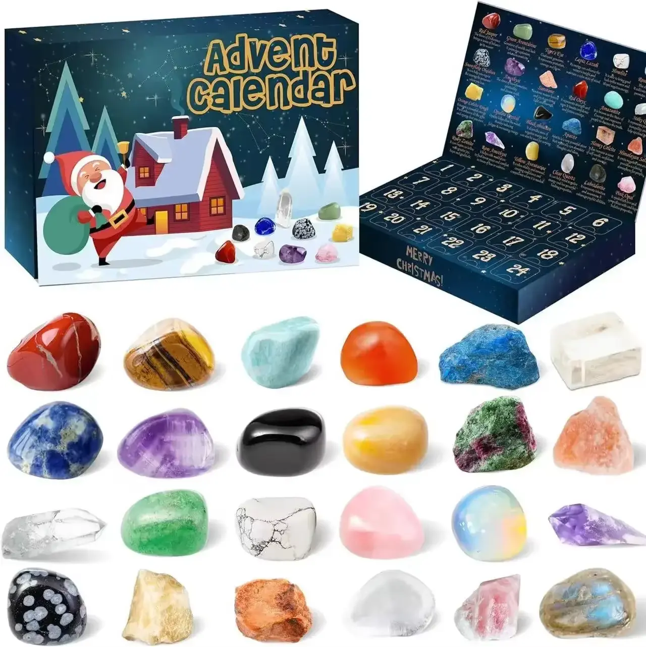 Christmas Advent Calendar Box for Girl Gift DIY Jewelry Hairpin Toy 24 Days Countdown Calendar 2025 New Year Christmas Gifts