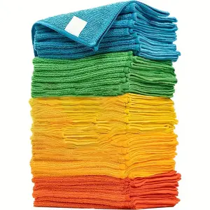 10pcs Absorbent Microfiber Cloths, Kitchen Dishwashing Towels, Home Cleaning Rags, Car Beauty Towels, Ultra-Fine Fiber, Reusable