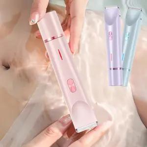 Women's Electric Shaver Trimmer, Dual Head Bikini Hair Remover for Face Arms Legs Body, Ideal New Year Gift for Women