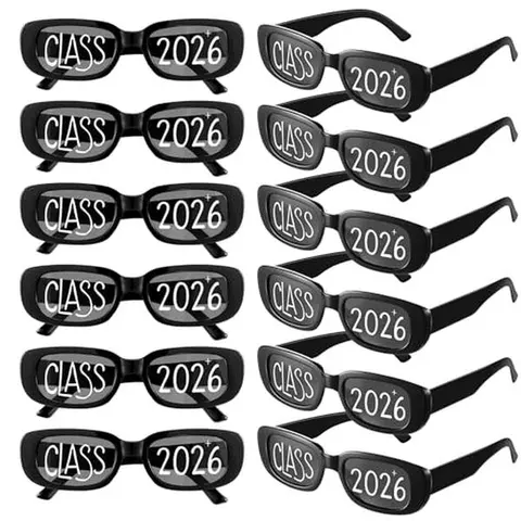 Class of 2026 Graduation Glasses Fun Grad Party Sunglasses for 2026 Graduation Party Favors, Party Supplies, Photo Props, Gifts Bulk