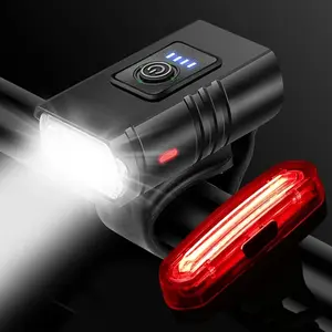 Front Rear Bicycle Light T6 LED Front USB Rechargeable MTB Mountain Bicycle Lamp Bike Headlight Flashlight Cycling Scooter tail