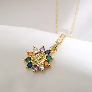 Colorful women's hollow necklace, gift necklace for mother, wife, daughter