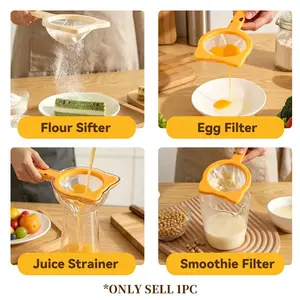 Multi-Functional Kitchen Cooking Filter Mesh, Portable Handheld Design, Ideal for Soy Milk and Fruit Vegetable Filtration, Essential Home Strainer Set, Kitchen Strainer Utensils