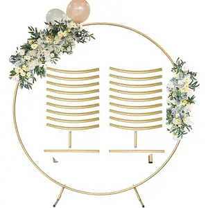 59/78in Round Balloon Arch Stand Kit Metal Circle Backdrop Stand Wedding Arches with Storage Bag for Gender Reveal Shower Ceremony Birthday Party Decorations.Assembly Reusable Iron Material Ideal for Wedding Venue And Party Balloon Arch Display