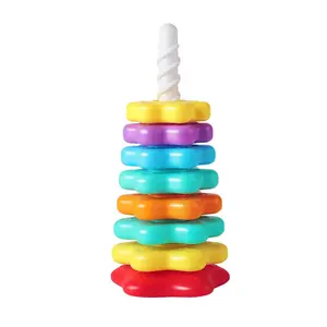 Baby Rolling Ball Game, Toddler Educational Stacking Track Toy, Blocks Tower Game, Safe Non-Toxic Design, Develops Motor Skills, Unisex, Choking Hazard Warning