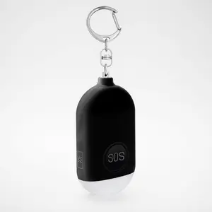 Personal Safety Alarm Keychain with USB-Rechargeable Lights for On-the-Go Emergency Use