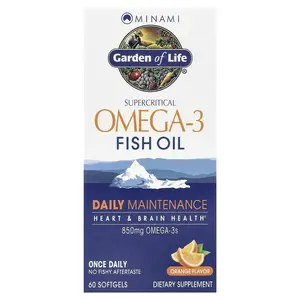 Minami Nutrition Garden of Life®, Supercritical Omega-3 Fish Oil, Orange, 60 Softgels