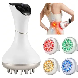 Professional 4-in-1 Body Toning & LED Glow Massager – Advanced Heated Vibration Tool for Smooth Skin & Daily Self-Care – Portable Full-Body Care Device