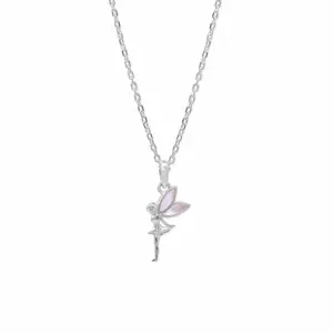 Fairy Pixie Necklace with Stone