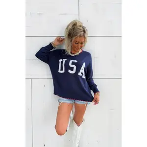 USA Close Knit Sweater Top