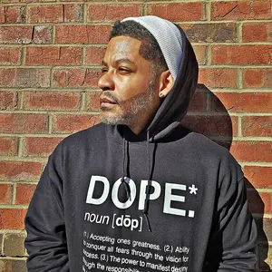 Dope Hoodie (Black/White)