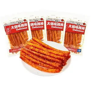 latiao Hot & Spicy 4 Pack spicy stick Chinese Specialties Snacks  (98g*4)