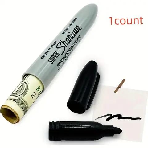 Marker Pen, 1 Count Portable Marker Pen with Secret Inner, Safety Pen for Hiding Valuable Items, Office Stationery & Supplies
