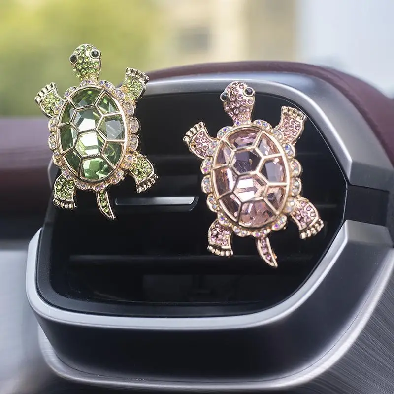 Cute Turtle Design Car Air Freshener Clip, 1 Count Creative Car Air Outlet Decoration, Car Interior Accessories for Women & Men