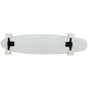 Moose Longboard Complete 9" x 40" Kicktail WHITE