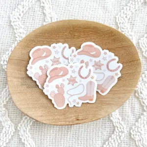 Out West Clear Waterproof Vinyl Sticker, 3x3"