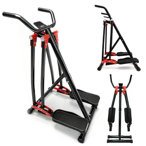 Dufominc Sturdy & Durable Air Walk Elliptical Machine Ultra-Stable Foldable Cross Trainer Glider with Anti-Slip Safety Design Full-Body Low-Impact Home Gym Cardio Equipment with LCD Display