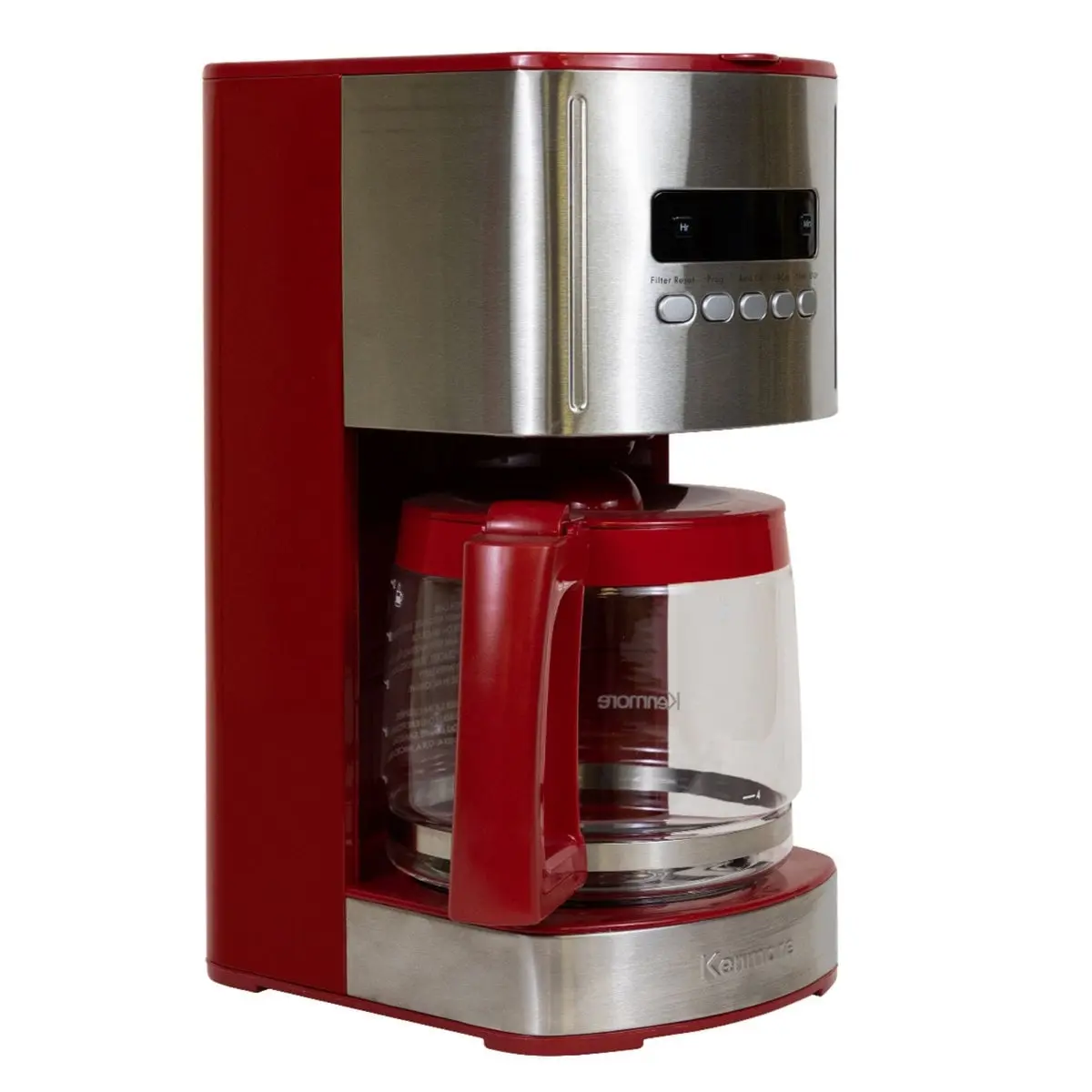Kenmore KKCM12Red 120V 12-Cup Programmable Coffee Maker, Red
