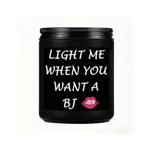 1pc Candles Gifts For Him Men Funny Unique Birthday Gifts For Husband From Wife Boyfriend Gifts For Light Me When You Want A Bj Lavender Scented Soy Wax Candle